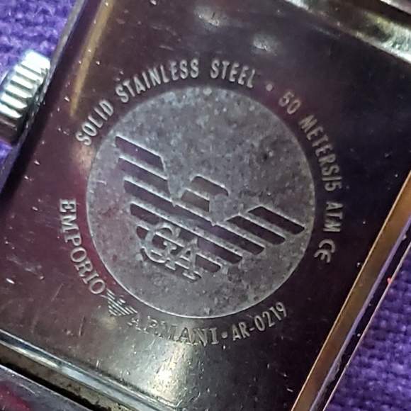 Women's Armani Watch • AR0219 • Antique-Look • Stainless Steel • - Picture 3 of 8